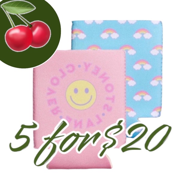 Stoney Clover Lane X Target 2 Standard Size Printed Drink Cozies Can Sleeves - Picture 1 of 12